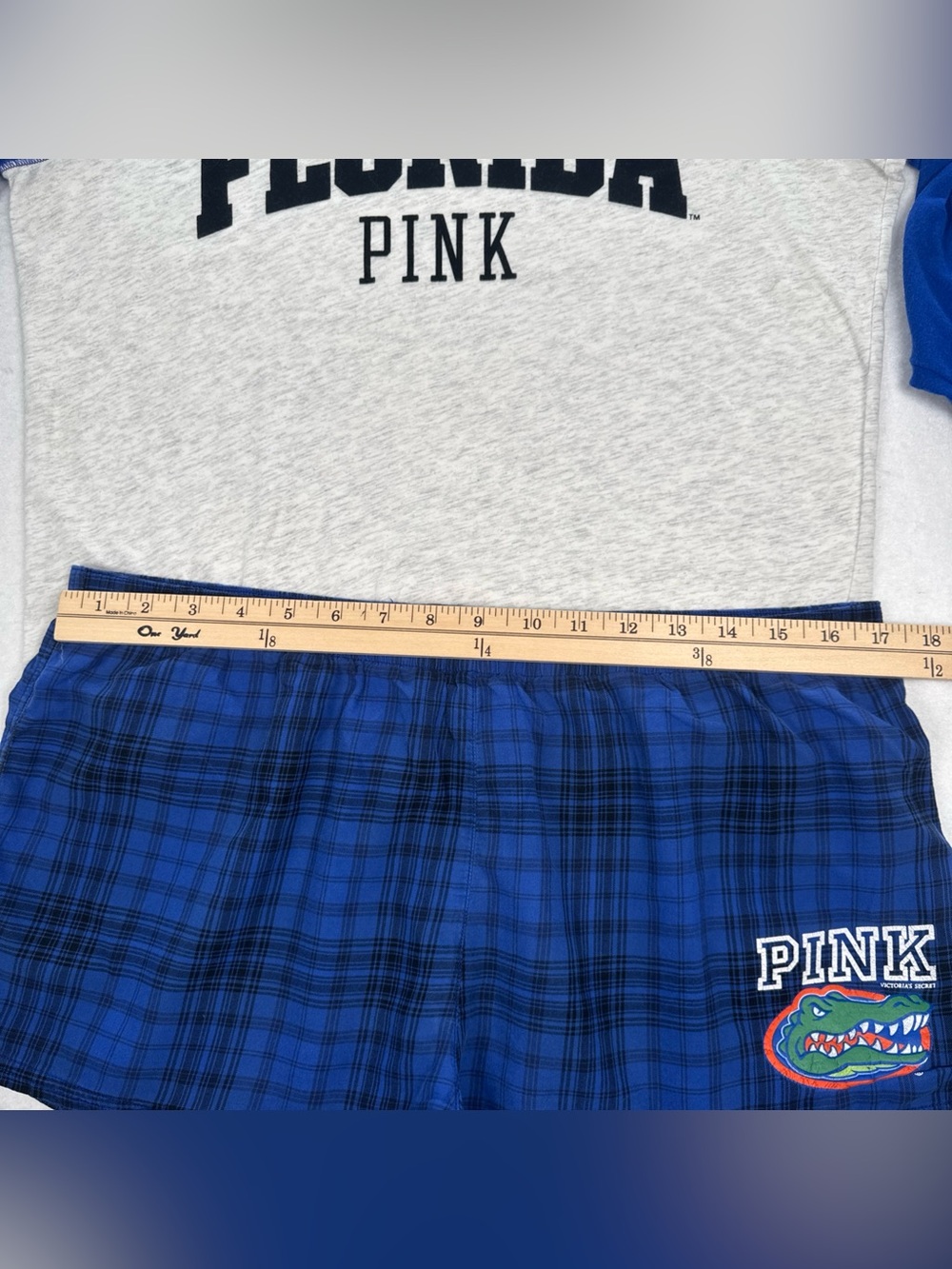 Victoria's Secret PINK X 5th Ocean Collegiate Florida Gator PJ Boxer Raglan Top - Picture 5 of 12